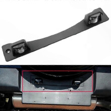 Supporto per luce targa a montaggio diretto compatibile con Jeep Wrangler JK, alloggiamento in ABS nero, non richiede modifiche al cablaggio.