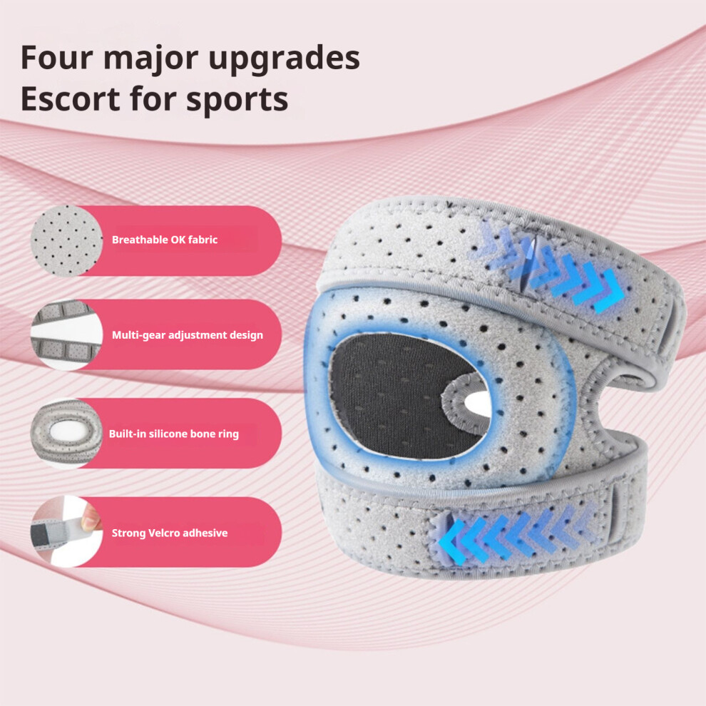 Roc-Electron Gray (, Four Forks) Knee Brace For Pain Relief - Patella Strap Support