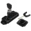 Conjunto de Trava e Fecho de Capô de Plástico ABS Compatível com FORD IT MK7, Preto, Conjunto Completo com 2 Chaves 3