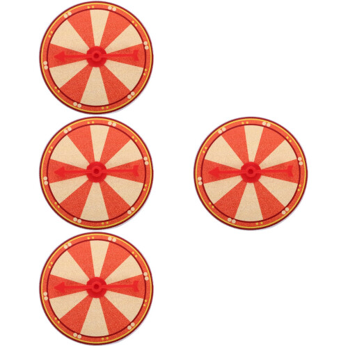 4Pcs Craft Plastic Prize Wheel for Games
