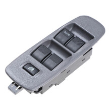 Interruptor de la ventana del lado del conductor compatible con Ford Ranger, número de pieza 2M34-14505-DA41, gris y negro.