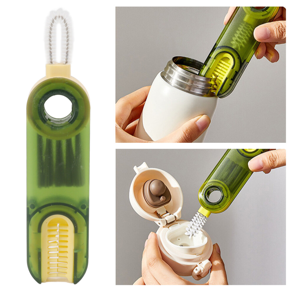 3 in 1 Bottle Lid & Crevice Cleaning Brush, Green, 41g