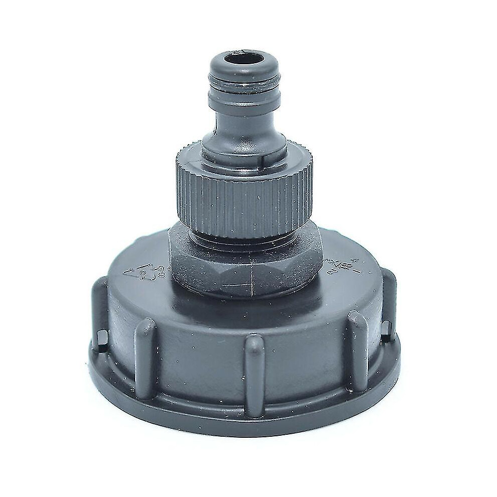 Water Tank Adapter, S60x6 Female Thread To Quick Connect Coupling For Gardena Hose, Polyethylene Fitting For 1000L Ibc 6901508454453