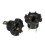 Black Plastic Headlight Socket Pair Compatible with Mazda 3 5 323, Car Lamp Connector Plug (2-Pack) 2