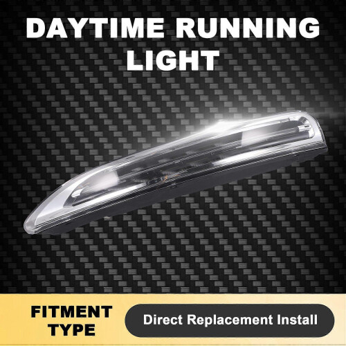 LED Daytime Running Light Compatible with Porsche Cayenne 2011-2018, Left Front Position, Direct Fit Replacement Part, Plastic Construction 2