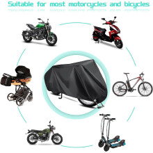 Motorhoes voor bescherming buitenshuis, waterdicht, UV-bestendig, stofwerend, universele pasvorm voor motoren en scooters.