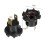 Black Plastic Headlight Socket Pair Compatible with Mazda 3 5 323, Car Lamp Connector Plug (2-Pack) 4