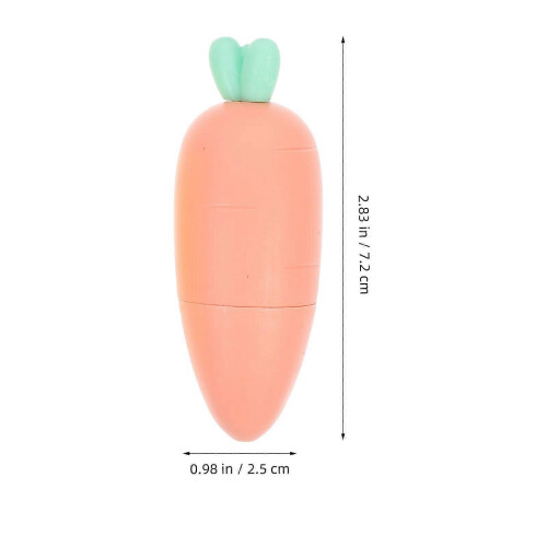 Carrot Design Highlighters, 6-Pack Assorted Colour Ergonomic Marker Pens for Note Taking Study 1