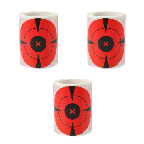 3Rolls Professional ABS Targets Assorted -Adhesive Stickers