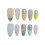 (L) Flower Press-on Nails - Comfortable DIY Manicure 3