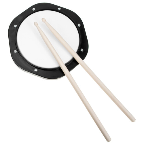Drum Practice Pad Kit with Drumsticks and Metronome, Silent Practice for Beginners
