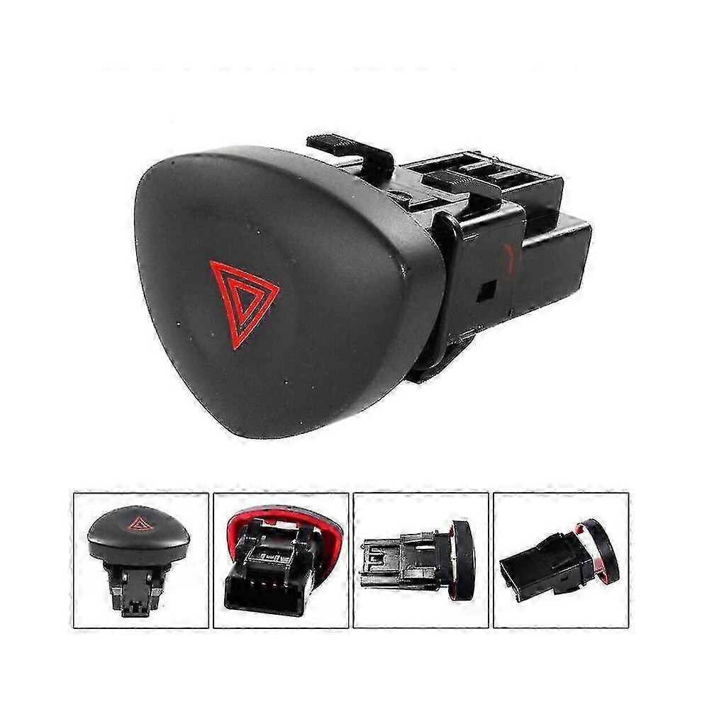 Hazard Warning Switch Compatible With Vauxhall Opel 8200060036 8200442723 Plastic Button For Corsa C Astra H Light/Black 6901508592551