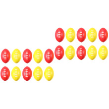20Pièces Ballons Rugby Élastiques PU Multicolores Pour Adultes Enfants