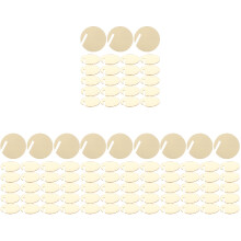 120Pièces Marques Verres Acryliques Dorés Ronds Pour