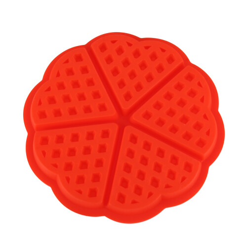 (Heart-shaped) Silicone Waffle Maker, Nonstick Baking Mold, DIY Tool