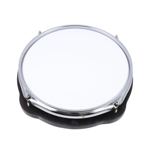 Silent Drum Practice Pad with Mute Cushion, Durable Materials for Beginners, White