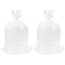 2Ensembles Verre Base Pour Fleurs Mini Paysages