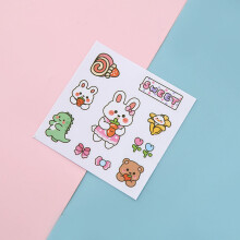 (3) Kawaii Girl Stickers - Tear-Resistant, Exquisite