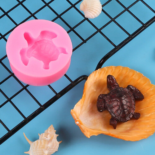 (50-457) 3D Turtle Fondant Mold for Cake Decorating 1