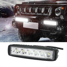 18w 6inch Led Work Light Bar Flood Lamp Offroad Driving Fog 4wd Ute Suv Truck