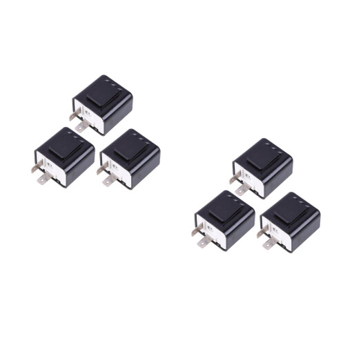 6Pièces Relais Clignotant Noir Pour Protection Smd Stable