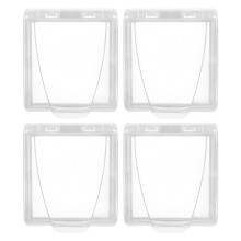 4Pièces Protège-Prises Adhésif Transparent Étanche Pour Salle De Bain