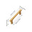 (1pc) Metal Alloy Kitchen Cabinet Handles & Drawer Pulls 3