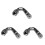 3Pièces Adaptateur Argent Durable Et Facile 1