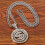 (Silver) Eco-Friendly Dollar Sign Necklace Gold/Silver Plated 1