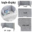 Foldable Acoustic Desk Privacy Panel for Noise Reduction, Freestanding Polyester Divider 60cm 3