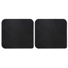 2St Duurzame Antislip Bbq Brandwerende Isolatiemat Zwart Voor Picknick
