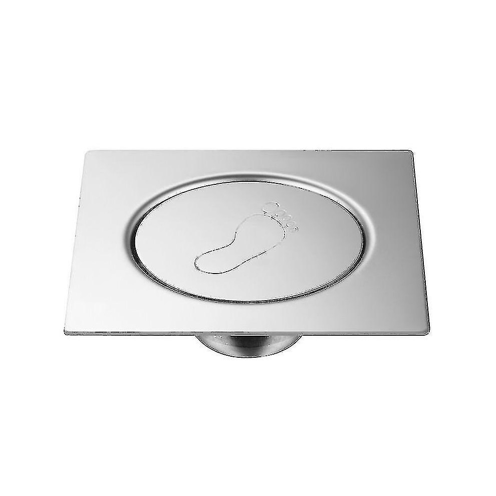 Bouncing Floor Drain With Polished Welding Process, 10X10cm Standard Size, Stainless Steel Silver 6901508463752