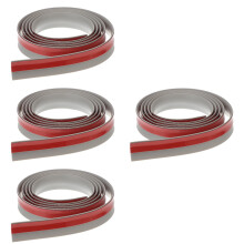 4Pcs Grey PVC Floor Edging Trim Strip for Carpet and Tile Floors