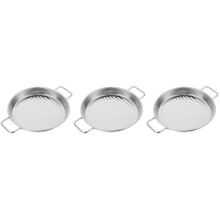 3St Ronde Roestvrijstalen Pizza Pannen Met Handvat Voor Oven