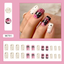 (Standard) Halloween False Nails for Women - Stylish Resin Designs