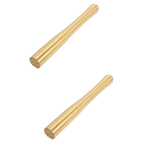 2Pièces Accessoires Bar Dorés Muddler Acier Facile À Utiliser