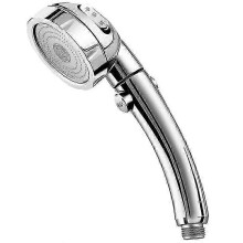 Handheld Shower Head with Push Button Control, 3 Mode Saves 30% Water, High Pressure SPA-like Spray, ABS Chrome Finish