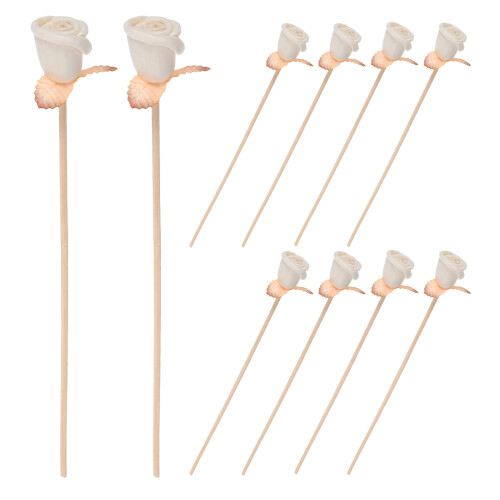 20Pièces Bâtons Rose Rattan Pour Diffuseur Arôme, Bois