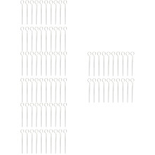 80Pièces Brochettes Bbq Réutilisables En Acier Argent