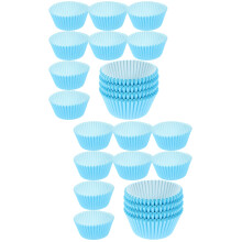 200Pièces Liners Gâteau Papier Bleu Pour Cupcakes Muffins Chocolats