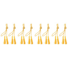 8Pièces D'honneur Graduation Orange En Polyester Pompons