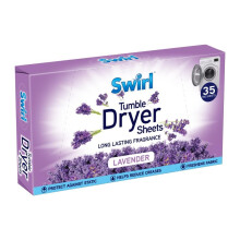 Swirl Lavender Dryer Sheets (Pack of 35)