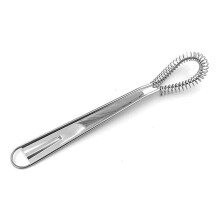 Stainless Steel Whisk Manual Egg Beater for Chocolate Cream Butter Mixing NonStick Dishwasher Safe