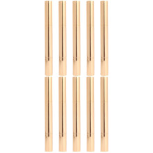 10Pièces Vernis À Ongles Dorés Aluminium 3Ml Pinceau