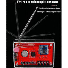 RDA5807 FM Radio DIY Bausatz mit Lautsprecher, Automatischer Sendersuche, Batterie- oder USB-Betrieb