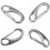 Federnasen-Haken 4er Pack Edelstahl 304 mit Springlock, eiförmig für Rigging, Boote, Garten 1