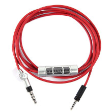 Replacement Audio Cable compatible with Sennheiser MOMENTUM, Red Colour for Phones, PC, MP3 Players