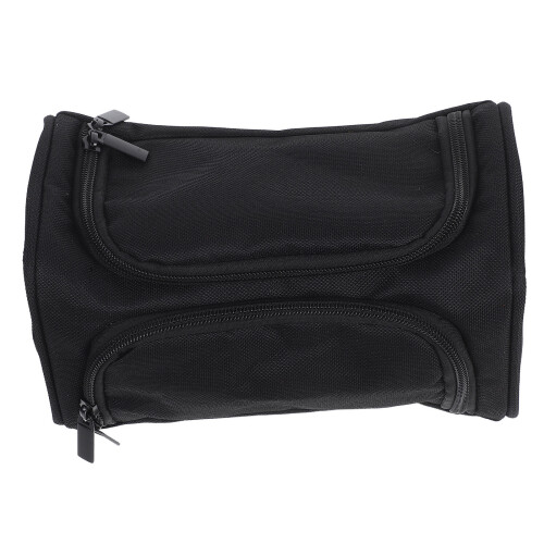 Large Black Pencil Case Oxford Fabric Smooth Zipper Pouch