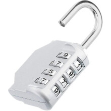 4 Digit Combination Padlock with 10,000 Combinations Easy to Read Dial, Resistant to Cutting and Weather for Secure Storage