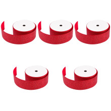 5Rolls Glossy Red Ribbon Roll for Christmas Tree, Gift, and Cake Decor
